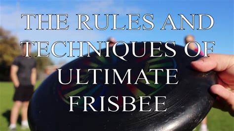 frisbee sport rules