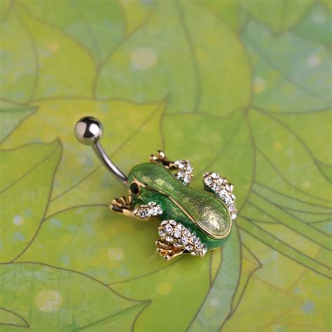 Frog Belly Button Rings