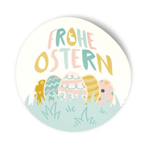 frohe ostern pastell