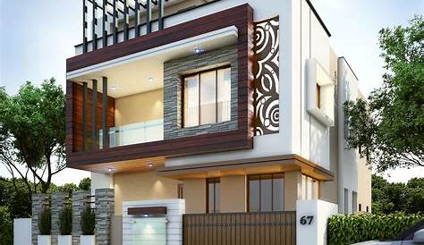 3 beautiful modern home elevations Kerala home design