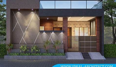 Front Elevation Single Story House Design In Pakistan 10 Marla s 35x65 Small Wall 10 Marla Plan