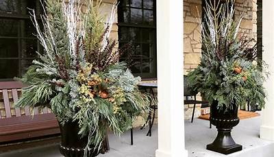 Front Porch Planters For Winter