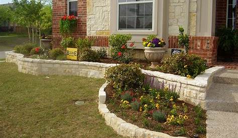 Front Yard Landscaping Ideas With Edging Stones Garden Idea Using Stacked Stone Works Perfectly For That Gentle