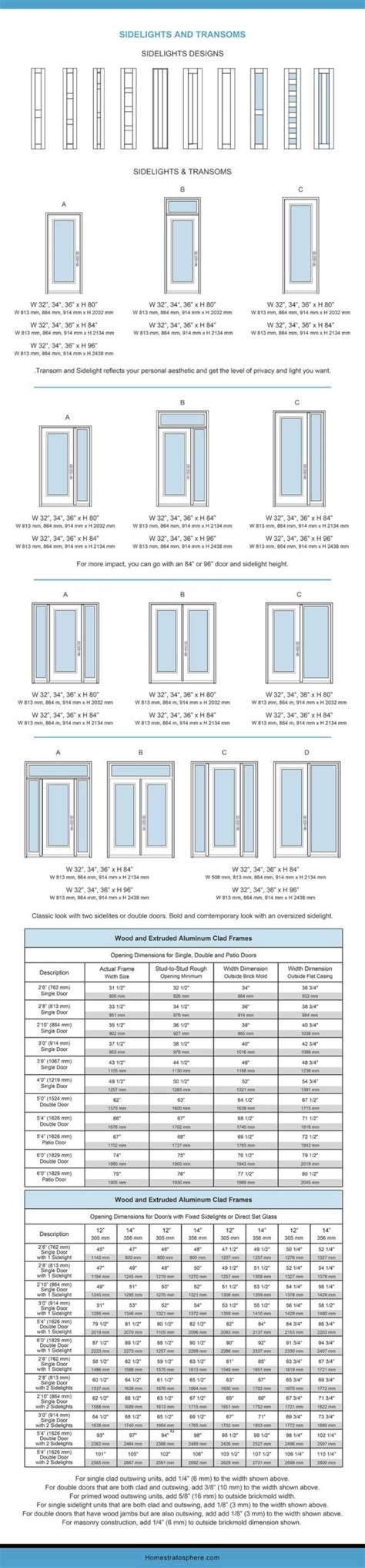Front Door Transom Sizes