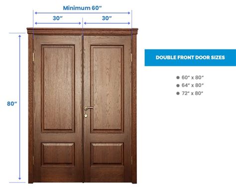 Front Double Door Size