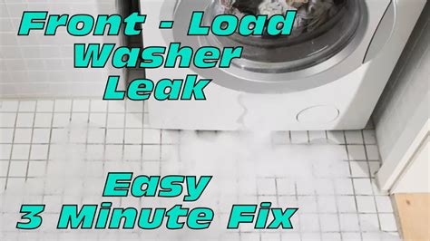 Front Load Washer Leaking From Corner