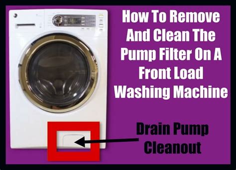 Front Load Washer Pump Cleanout