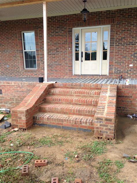 front porch brick steps