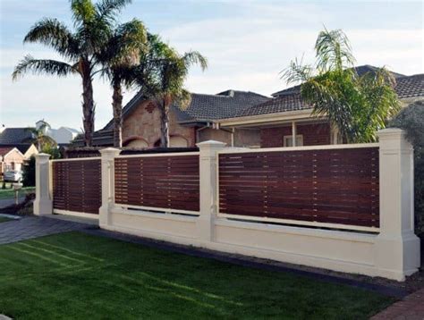 Front Yard Block Fence Ideas