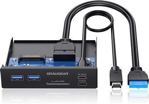 5 Port USB Front Panel (1x USB 3.1 Gen2 TypeC + 2x USB 3.0 + 2x USB 2.