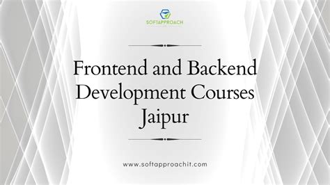 frontend and backend development courses jaipur
