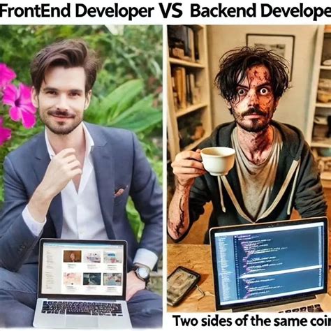 frontend vs backend development meme