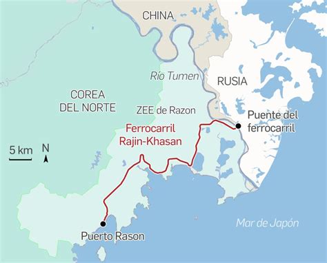frontera corea del norte y rusia