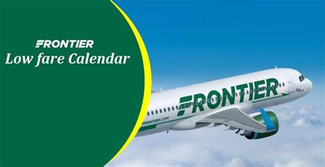 Frontier Airlines Low Fare Calendar