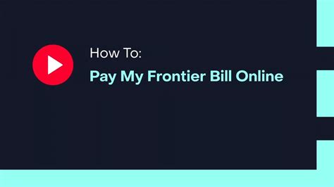 frontier bill pay expresspay