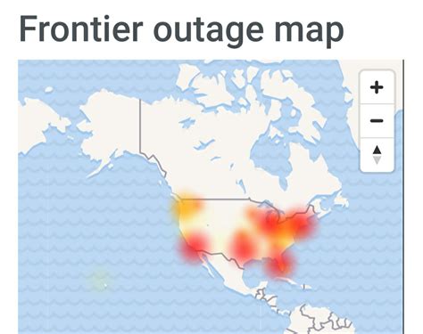 frontier communications outages near me map