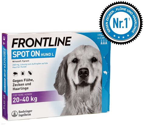 Frontline Tri Act 2040 Kg Insektenschutzmittel Frontline für Hund