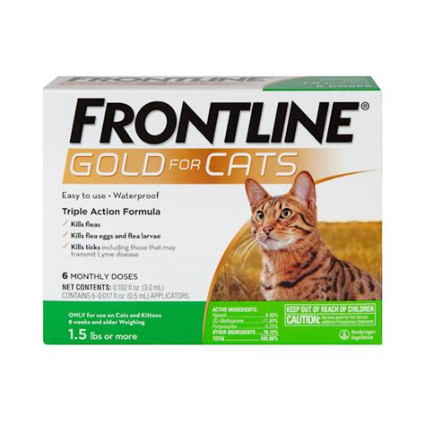 Frontline Gold for Cats, 3 Month On Sale EntirelyPets Rx