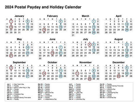 Frontwave Payday Calendar 2024