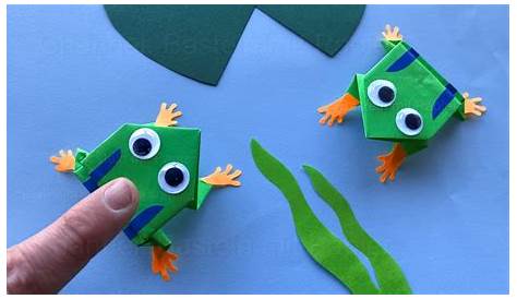 Origami Frosch falten mit Papier - Einfache Tiere baste... | Doovi