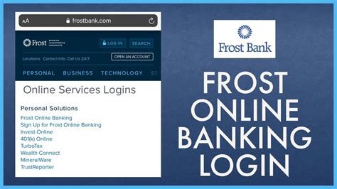 frost banking sign in