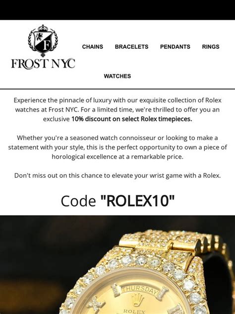 frost nyc rolex watches