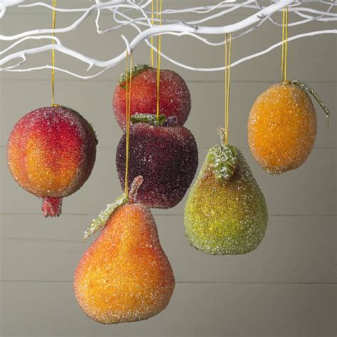 Frosted Fruit Decorations