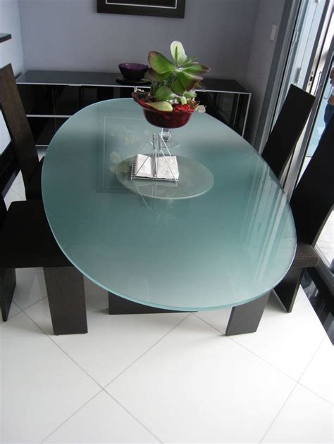 Frosted Glass Kitchen Table