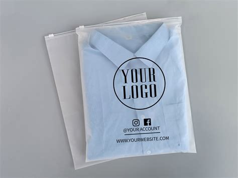 frosted zip bag