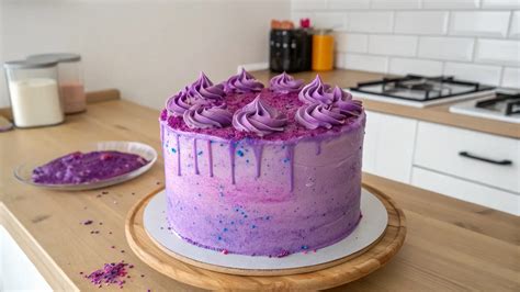 Frosting Cake Purple