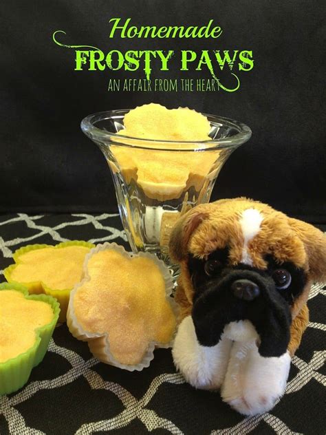 Easy to Make Frozen Dog Treats (Copycat Frosty Paws