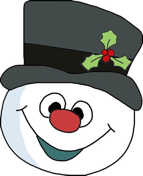 Frosty The Snowman Face Printable Pattern