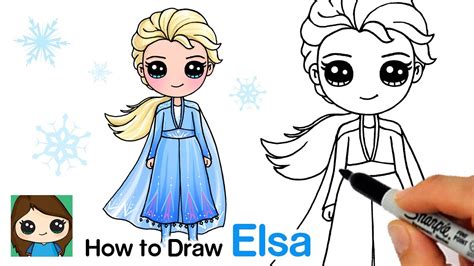 How to Draw Queen Elsa Step by Step Easy Drawing Guides