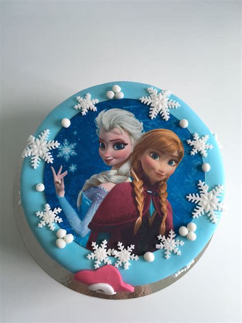 Disney Frozen II eetbare taart decoratie ø 20 cm. H Disney Frozen