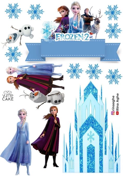 Frozen Group Picture 2 Edible cake topper