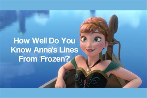 Frozen Anna Lines
