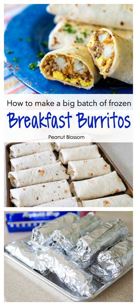 Frozen Breakfast Burritos Prep