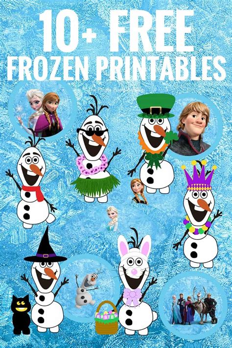 Frozen Characters Printables Free