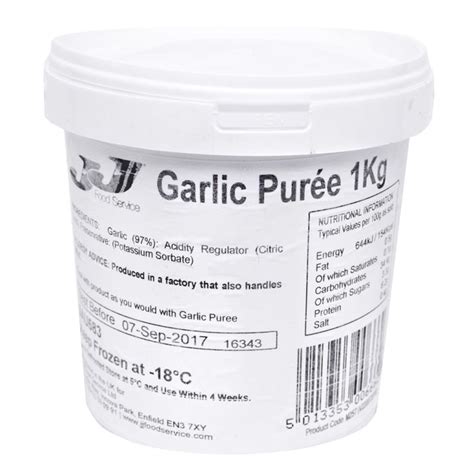Frozen Garlic Puree