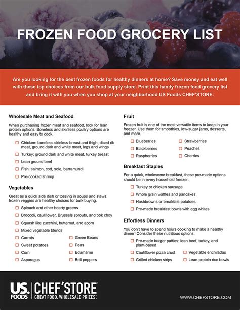 Frozen Items In Bulk