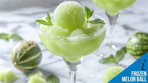 Frozen Melon Ball Cocktail