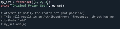 frozen set is mutable or immutable in python