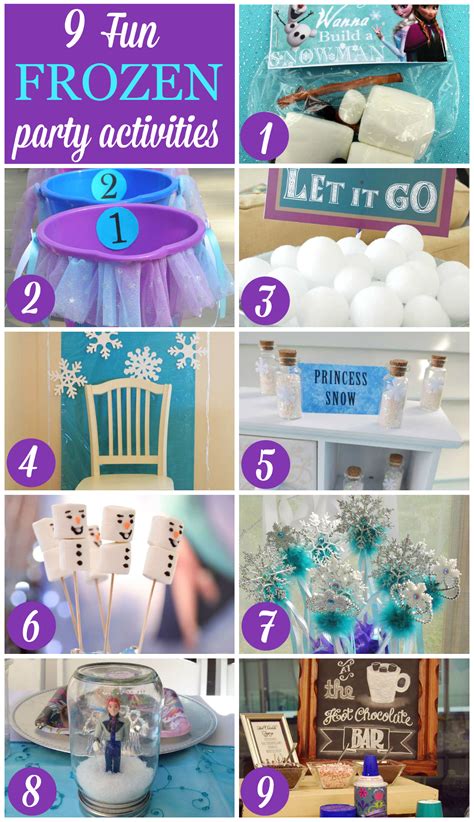 frozen theme party activities
