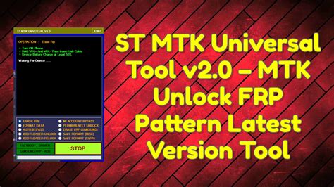 frp unlock tool st mtk at universal