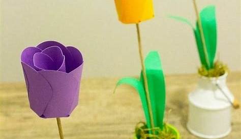 Hyazinthen Blumen aus Papier basteln: DIY Papierblumen für den Frühling