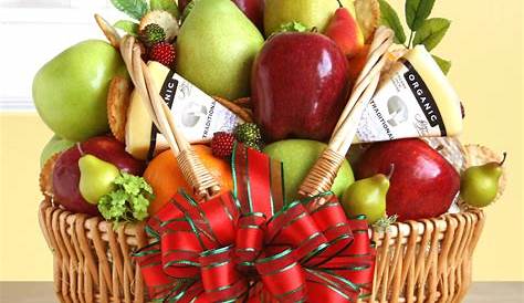Organic fruit and gourmet cheese gift basket in West Jordan, UT