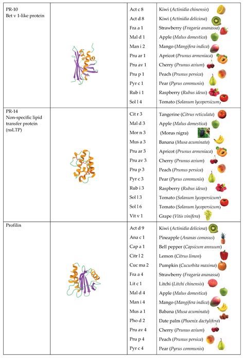 Fruit Allergy Types