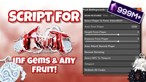 Fruit Battlegrounds Script Inf Gems Pastebin