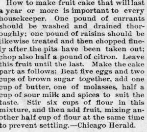 Fruit Cake From Chicago