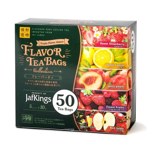 fruit flavored tea bags
